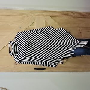NWT | New Directions Striped Poncho | Small